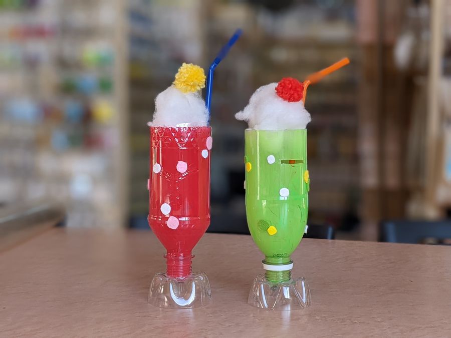 クリームソーダの貯金箱