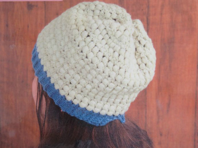 アメリ―で編む　「バックスリットの帽子」